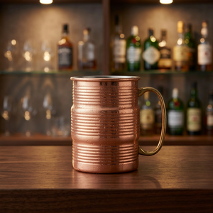 Tasses en cuivre avec poignée, style vintage, écologiques, vaisselle pour la maison, 550 ml, tasse en métal isolée pour cocktails, bière, café, boissons glacées - Product Image 1