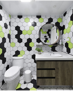 Carreaux de sol hexagonaux mats 200*230 pour <span class=keywords><strong>toilettes</strong></span>, restaurant, maternelle, balcon, carreaux muraux décoratifs en porcelaine - Product Image 5