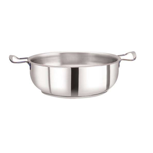 Kadai indien en acier inoxydable à fond induction, avec base épaisse, construction robuste et design durable, parfait - Product Image 2