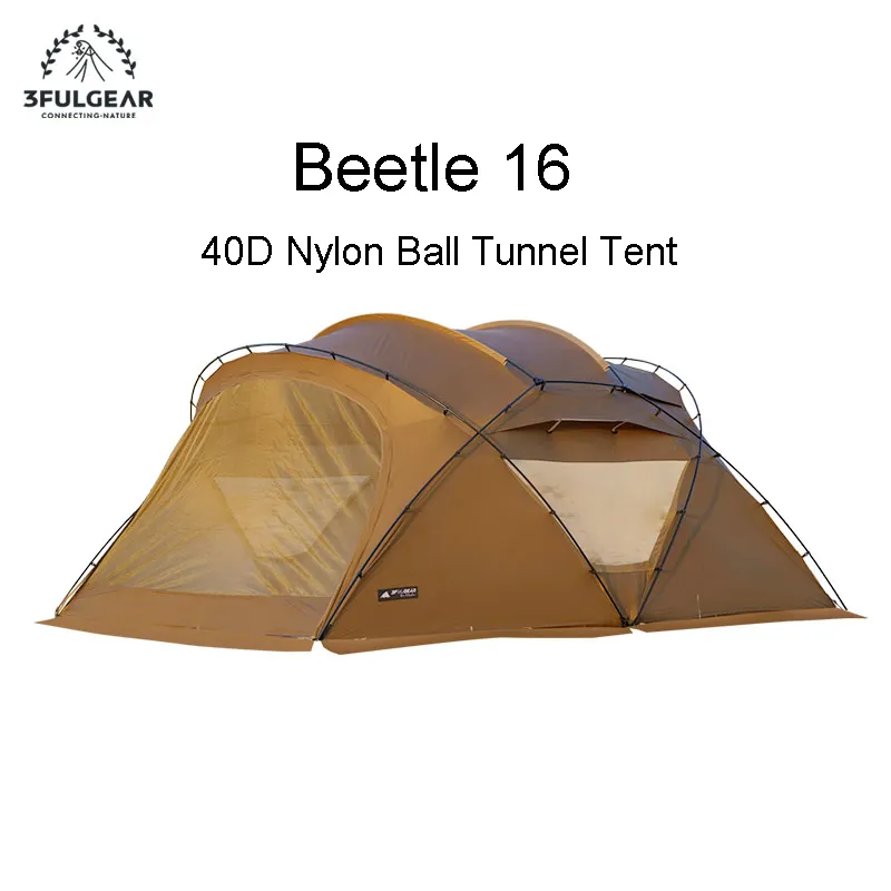 3F UL GEAR 2023 Beetle tenda da campeggio all'aperto 40D Nylon tenda sferica traspirante grande spazio tenda a Tunnel con bocca del camino