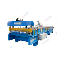 Machine de formage à froid pour tôles de toiture en acier coloré IBR, profil trapézoïdal, pour les besoins de panneaux de construction