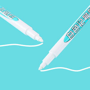 Guangna 801 Permanente witte plastic stift met fijne punt, niet-verblekende, navulbare inkt, enkele punt tekenpen - Product Image 2