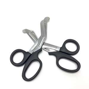 Ciseaux pour bandes musculaires en acier inoxydable, lames courbées de 15 cm, pour usage domestique, manche noir - Product Image 3