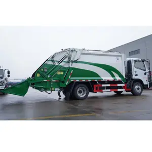 6tons Garbage Compactor Truck 8000liters Waste Disposal Trucks With Hydraulic Rear Load Handles