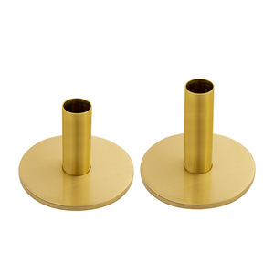 Maxery Christmas Solid <strong>Brass</strong> <strong>Candlesticks</strong> Ornaments to Wedding Decorations Gold Metal Candle Holders For Home Decor - Product Image 1