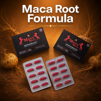 Capsules de racine de maca 500 mg, complément alimentaire à base de plantes pour la santé masculine, soutien énergétique, boîte de 100 capsules, effet rapide, fabricant OEM