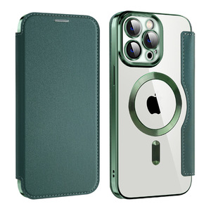 Zyq เคสฝาหลังแบบฝาพับแม่เหล็ก, เคสกระเป๋าสตางค์สำหรับ iPhone 11 12 13 14 15 Pro Max PLUS - Product Image 3