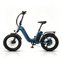 Vélo électrique pliable à pneus larges de 20 pouces, 500 W, 48 V, entrepôt européen en Italie, Teeness