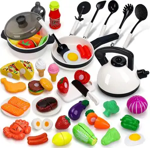 Mainan peralatan dapur anak perempuan 3 4 tahun, set mainan dapur dan wajan penggorengan untuk anak perempuan