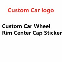 Autocollant de capuchon de moyeu de roue de voiture en aluminium 45MM 56MM 65MM compatible avec le logo de la voiture