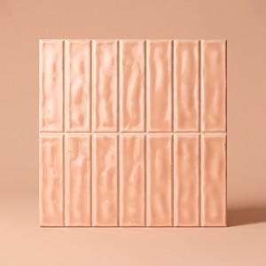 Piastrella Pre-Tagliata Manhattan Coral 20x20, Piastrella in Ceramica 2.5x10 per Pareti e Pavimenti - Product Image 1