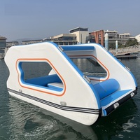 Nouveau design 2026 Bateau électrique gonflable et bateau-maison, petit yacht de luxe InflaToGo en PVC, capacité 100-500 kg, à vendre