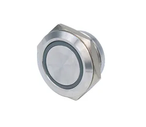 12mm16mm19mm 22Mm 25Mm 30Mm Korte Touch Metalen Drukknop, momentary Tact Schakelaar Met Led Reset Botton Drukknop Switcswitch