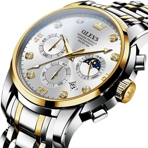 <span class=keywords><strong>2023</strong></span> NOUVEAU OLEVS 2889 Quartz Grande Qualité Sport Hommes Montre-Bracelet Bracelet En Acier Étanche Casual Montres pour Hommes Lumineux <span class=keywords><strong>Calendrier</strong></span> - Product Image 1