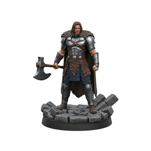 Estátua de Modelo de Rei Guerreiro Ocidental em Resina PVC 3D Personalizada para Coleção e Decoração de Mesa - Product Image 2