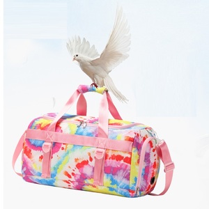 Dance Gym Bags Waterproof Tie Dye pink Duffle Bag Multifunction Travelling Bags for <strong>Women</strong> Fitness <strong>Gymbags</strong> - Product Image 5