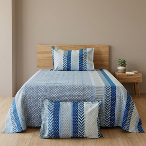 Nuevo Juego de Ropa de Cama con Estampado Floral de Elefantes, Colcha, Fundas de Almohada, Tamaño 110 x 110 para Dormitorio - Product Image 2