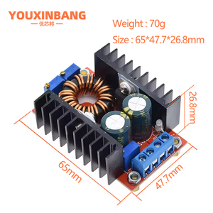 80W DC Step Down Step Up Buck <span class=keywords><strong>Booster</strong></span> Adaptateur Module Régulateur de Tension Réglable DC-DC Boost Converter Board 9-35 à 1-35V - Product Image 2