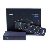 Meilleures ventes TVIP 605SE NOUVEAU Mini Dual OS Android / Linux Tv Box Amlogic S905X Boîte IPTV arabe WIFI Airplay Boîte de streaming IPTV