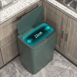 15L White Automatic <strong>Electronic</strong> Trash Can Smart Home Touchless Bathroom <strong>Garbage</strong> Bin with Narrow <strong>Sensor</strong> Plastic Office Use - Product Image 2