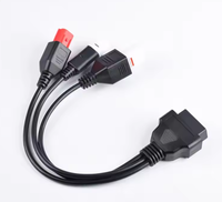 Cable Adaptador OBD 2 a 3 Pines para Conectores de Automóviles, Motocicletas y Locomotoras Yamaha 1/2