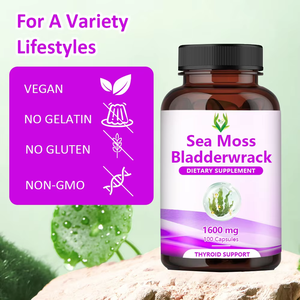 OEM ODM Natural Sea Moss with Bladderwrack Support Overall Body Healthy Thyroid Support and Boost Energy Levels - Product Image 4