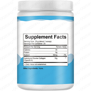 Poudre de peptides de collagène 25 portions Type 1 & 3 Soutien pour les os, les articulations, la peau, les cheveux et les ongles Premium provenant de bovins nourris à l'herbe et élevés en pâturage - Product Image 2