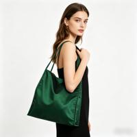 Sac fourre-tout personnalisé de couleur unie pour femmes, sac de voyage, sac de plage, fermeture à fermoir, doublure en polyester, utilisation quotidienne, léger