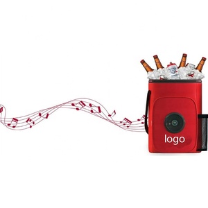 Sac à déjeuner isotherme décontracté avec logo personnalisé et haut-parleur Bluetooth intégré pour les fêtes, les festivals, les bateaux et la plage - Product Image 4