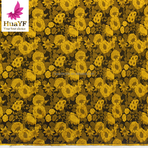 Tissu de couture de haute qualité, motif brodé, jacquard orange brûlé, design brocart - Product Image 3