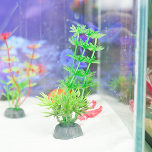 หญ้าปลอมคุณภาพสูง Baiyi AQ018 ฐานพลาสติกเป็นมิตรกับสิ่งแวดล้อม สำหรับตกแต่งตู้ปลา - Product Image 4