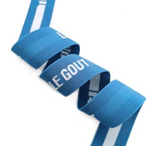Wholesale Custom Design Polyester/Nylon Jacquard Logo <b>Elastic</b> Band Webbing Waistband Custom Thickness Custom Width Free Sample - Product Image 3