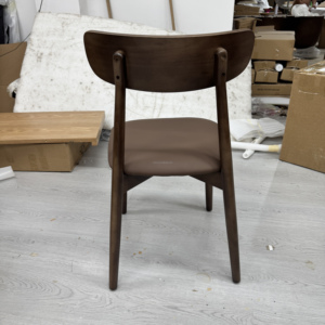 Tavolo da Pranzo Rotondo Salvaspazio <span class=keywords><strong>in</strong></span> Legno di <span class=keywords><strong>Noce</strong></span> 102cm, Estensibile fino a 3m, Pieghevole con Sedie e Panca <span class=keywords><strong>in</strong></span> <span class=keywords><strong>Noce</strong></span> - Product Image 4