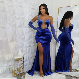 Ouyaan ชุดราตรีระดับไฮเอนด์ของผู้หญิง XXL ชุดเดรสออกงานพรอมสุดหรูสำหรับมื้อค่ำ - Product Image 4