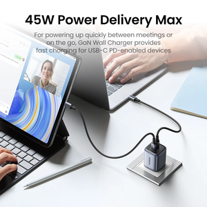 45W Nexode 2 Port GaN Foldable Wall Block Support Super Fast Charging 2.0 for CD294/90866 45w Usb Charger CD294/90 - Product Image 5