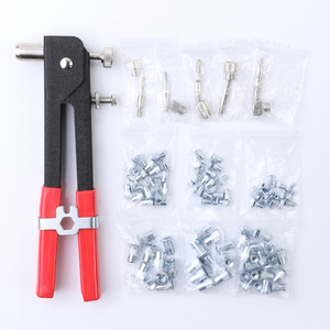 106 Piece Industrial Grade Threaded Insert Rivet Kit Set M3-M8 Plastic Riveting <strong>Nuts</strong> Hand <strong>Riveter</strong> <strong>Gun</strong> for Household Repair Tools - Product Image 2