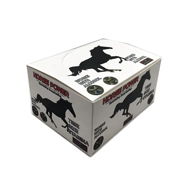 Schwarzes Pferd Rhino Pillen männliche Verbesserung Pillen Medizin Kapseln Blister karte andere Display Papier verpackungs boxen