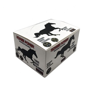 Black horse male enhancement pills medicine capsules paper packaging boxes