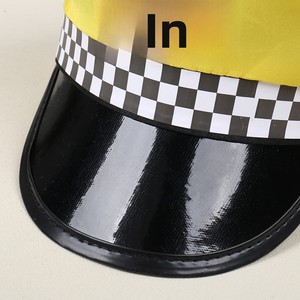 Nuevo <span class=keywords><strong>Gorro</strong></span> Octogonal Amarillo de <span class=keywords><strong>Taxi</strong></span> para Comercio Exterior, Bordado a Máquina, para Verano, Playa, Festividades, Atrezzo de Escenario y Actuaciones - Product Image 4