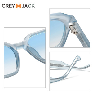 Gafas de sol unisex azules con montura de PC, lentes TAC con protección UV400, tipo 3, para conducir y uso en exteriores. - Product Image 5