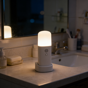 6 Inch LED Motion Sensor Night <b>Light</b> USB Rechargeable Dimmable Portable Lamp 1200Mah Battery for Bedroom Living Room Hallway - Product Image 1