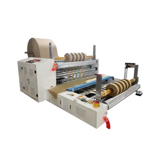 Máquina cortadora de papel Kraft de alta velocidad, rollo de papel no tejido, rebobinado