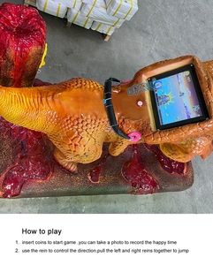 Tùy chỉnh Kiddie cơ giới Dino Rides Triceratops đi bộ máy giải trí 6 + năm trẻ em đồng tiền hoạt động trò chơi sân chơi - Product Image 5