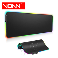Tapis de Souris Gaming RGB Étendu VONN, Vente d'Usine, 800 x 300 mm (31,5 x 11,8 pouces), XL Imperméable Antidérapant en Caoutchouc pour Clavier et Souris d'Ordinateur