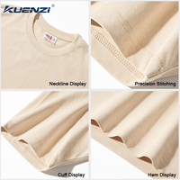 T-shirt pour femme Kuenzi, personnalisé avec logo, col rond, manches courtes, 100% coton, 270GSM, coupe ample, épaules tombantes