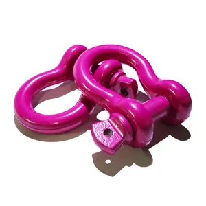 Chenli penyangga jangkar tugas berat 3/4 "4.75t 35t Pin sekrup 6mm merah muda d-ring D cincin penyangga busur merah muda G209 209 M10 produsen