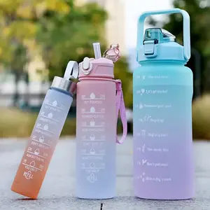 Newly Designed Popular Product Three in One Power Portable Student Plastic Water Bottle