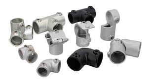 Boru kelepçesi tüp 85 ° - 235 ° kısa döner Tee anahtar kelepçe küpeşte sistemi - Product Image 5