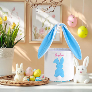 Personalized Embroidery <strong>Easter</strong> <strong>Bunny</strong> <strong>Basket</strong> with Rabbit Tail Bag Portable Bestseller Long Ears with Knots <strong>Easter</strong> <strong>Bunny</strong> <strong>Basket</strong> - Product Image 6