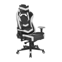 Chaise de bureau ergonomique à dossier haut avec roulettes de 60 mm, chaise de bureau pivotante et chaise de jeu